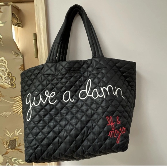 MZ Wallace x Lingua Franca Handbags - MZ Wallace x Lingua Franca Give A Damn Metro tote
